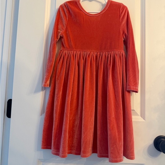 Pink Chicken Other - Pink Chicken Velvet Long Sleeve Dress - Coral